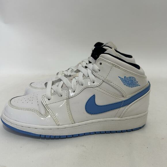 Nike Air Jordan 1 Retro Mid GS “Legend Blue/UNC” - Picture 6 of 11